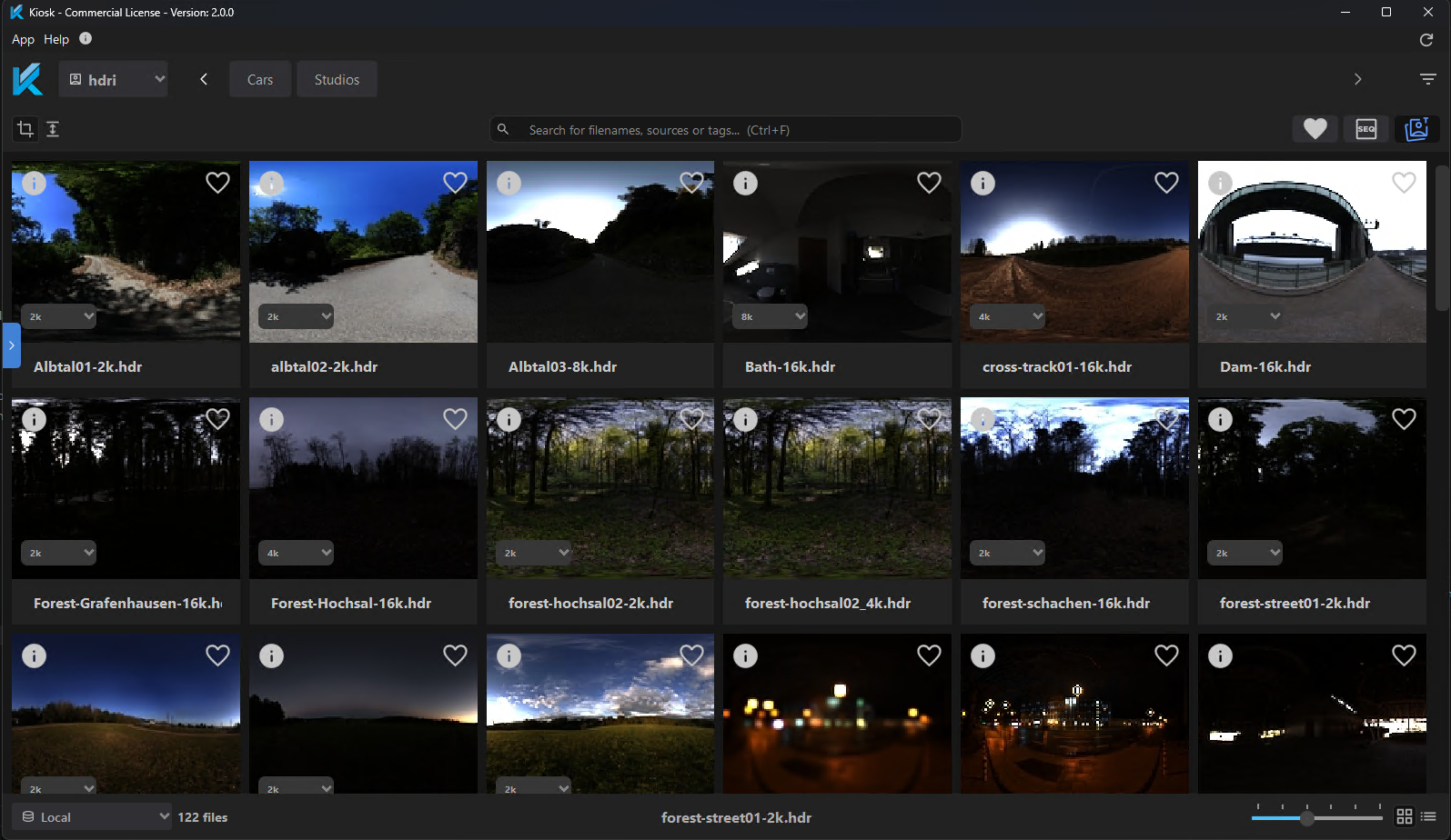 Kiosk main interface